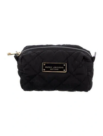 Pre-owned Marc Jacobs Solid Cosmetic Bag. In Black
