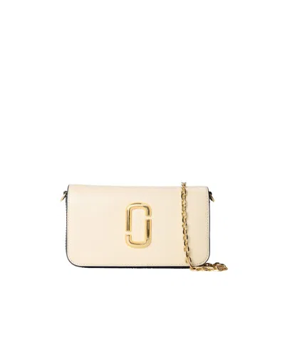Marc Jacobs Solid Wallet On Chain In Nude