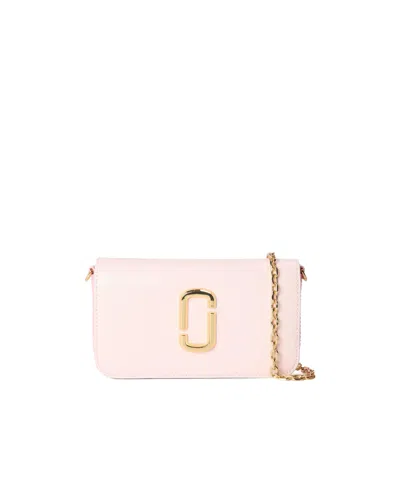 Marc Jacobs Solid Wallet On Chain In Pink