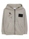 Marc Jacobs Splash-print Zip-up Hoodie In Neutral