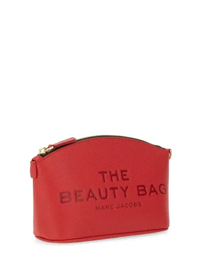 Marc Jacobs Split Cow Leather Clutch In Red