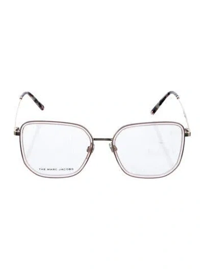 Pre-owned Marc Jacobs Square Eyeglasses In Gold