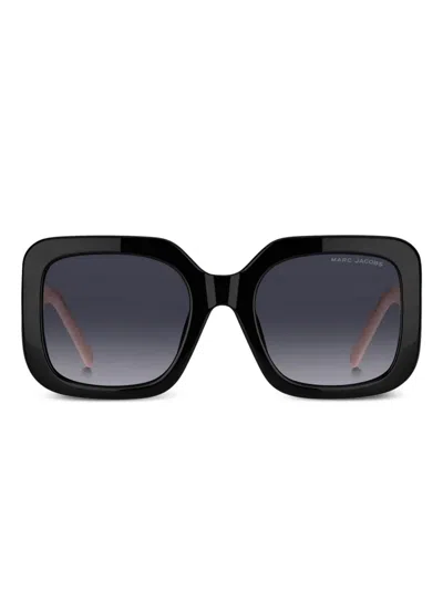 Marc Jacobs Square-frame Sunglasses In Black