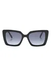 Marc Jacobs Square-frame Sunglasses In Black