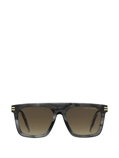 Marc Jacobs Square-frame Sunglasses In Burgundy