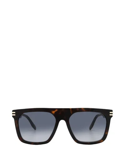 Marc Jacobs Square-frame Sunglasses In Burgundy
