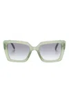 Marc Jacobs Square-frame Sunglasses In Green