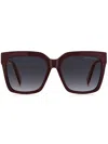 Marc Jacobs Square-frame Sunglasses In Red