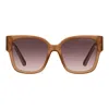 Marc Jacobs Square-frame Gradient Lens Sunglasses In Brown