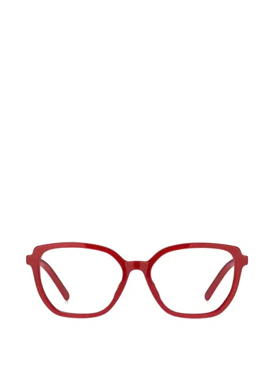 Marc Jacobs Square Full-rim Glasses In Red