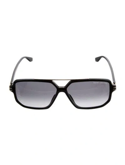 Pre-owned Marc Jacobs Square Gradient Sunglasses In Black
