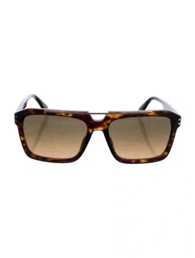 Pre-owned Marc Jacobs Square Gradient Sunglasses In Brown