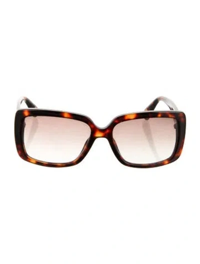 Pre-owned Marc Jacobs Square Gradient Sunglasses In Brown