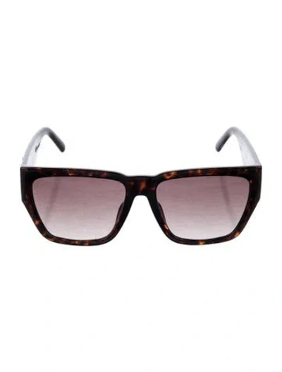Pre-owned Marc Jacobs Square Gradient Sunglasses In Brown