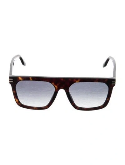 Pre-owned Marc Jacobs Square Gradient Sunglasses In Brown