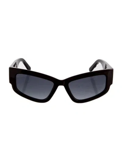 Pre-owned Marc Jacobs Square Gradient Sunglasses In Burgundy