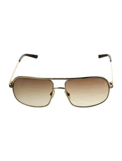Pre-owned Marc Jacobs Square Gradient Sunglasses In Gold