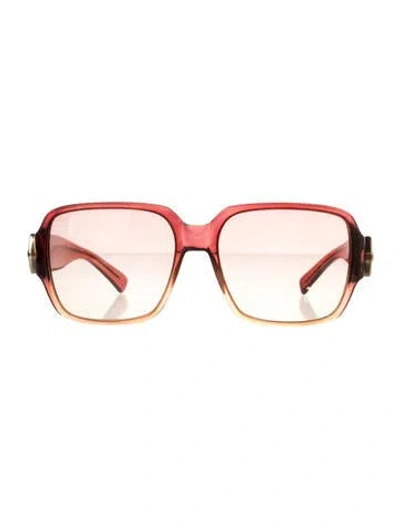 Pre-owned Marc Jacobs Square Gradient Sunglasses In Red