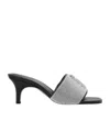 Marc Jacobs Women's 65mm The Rhinestone J Marc Heeled Sandal In Gray