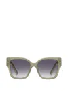 Marc Jacobs Square Logo Sunglasses In Green