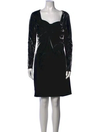 Pre-owned Marc Jacobs Square Neckline Mini Dress W/ Tags In Black