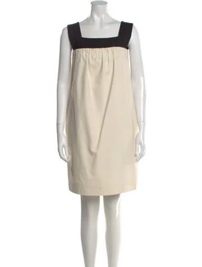 Pre-owned Marc Jacobs Square Neckline Mini Dress In Yellow