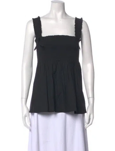 Pre-owned Marc Jacobs Square Neckline Sleeveless Top In Black