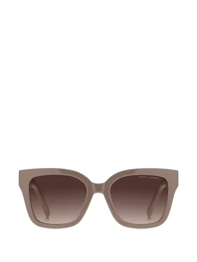 Marc Jacobs Square Sunglasses In Brown