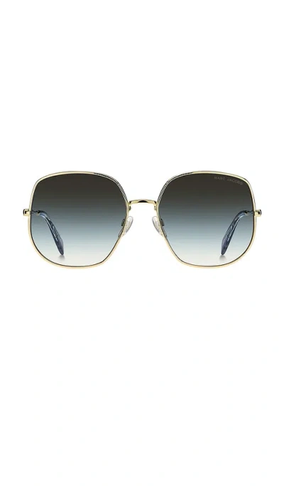 Marc Jacobs Square Sunglasses In Gold