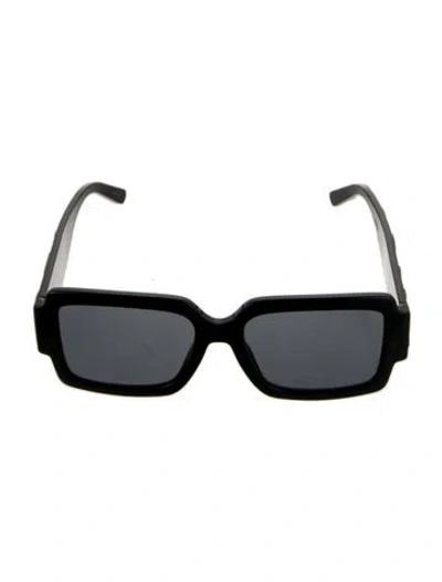 Pre-owned Marc Jacobs Square Tinted Sunglasses In Black