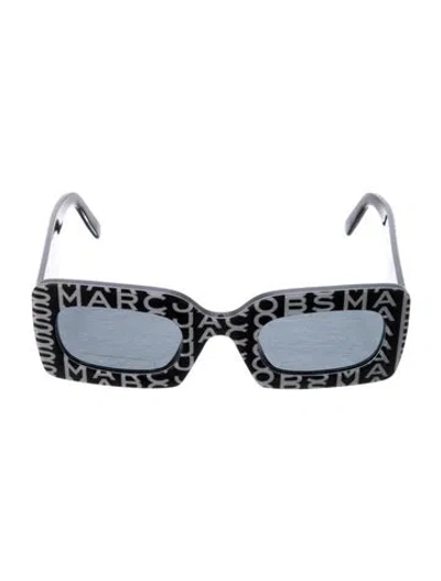 Pre-owned Marc Jacobs Square Tinted Sunglasses In Black