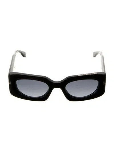Pre-owned Marc Jacobs Square Tinted Sunglasses In Black