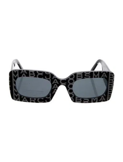 Pre-owned Marc Jacobs Square Tinted Sunglasses In Black