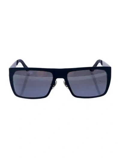 Pre-owned Marc Jacobs Square Tinted Sunglasses In Blue