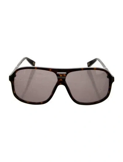 Pre-owned Marc Jacobs Square Tinted Sunglasses In Brown