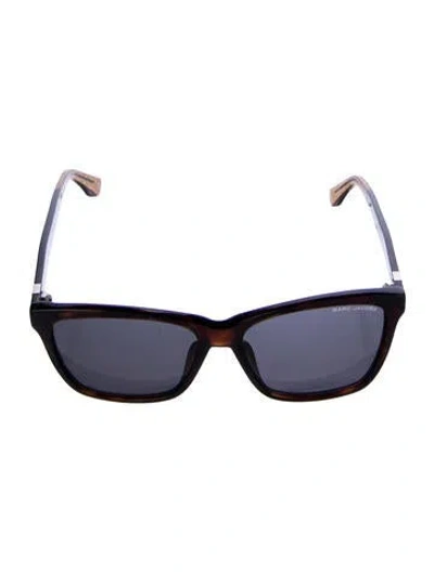 Pre-owned Marc Jacobs Square Tinted Sunglasses In Brown