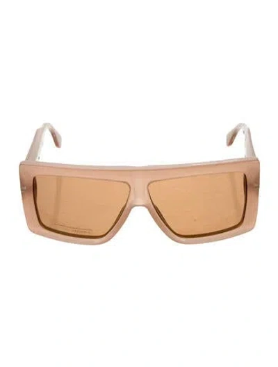 Pre-owned Marc Jacobs Square Tinted Sunglasses In Neutral