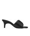 Marc Jacobs Square Toe Muller Shoes In Black