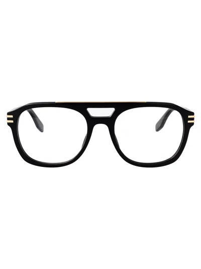 Marc Jacobs Eyewear Aviator Frame Glasses In Black