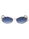 Marc Jacobs Geometric Frame Sunglasses In Gold