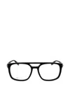 Marc Jacobs Square-frame Double-bridge Glasses In Black