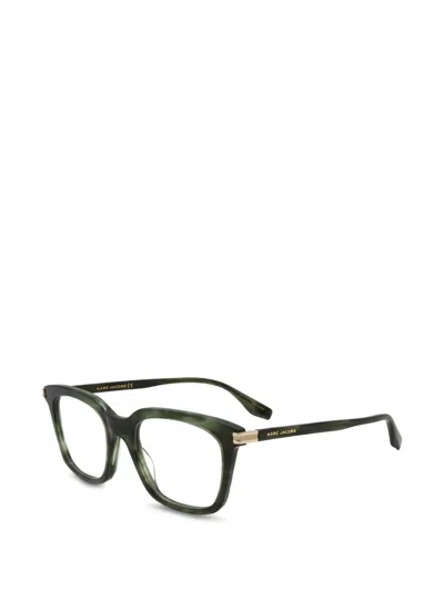 Marc Jacobs Square-frame Glasses In Green