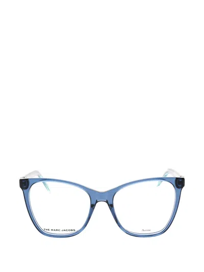 Marc Jacobs Square-frame Glasses In Blue