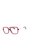 Marc Jacobs Square-frame Glasses In Red