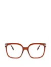 Marc Jacobs Square-frame Glasses In Red