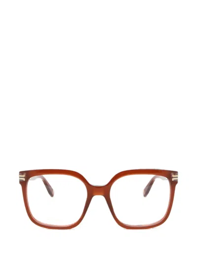 Marc Jacobs Square-frame Glasses In Red