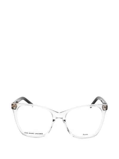 Marc Jacobs Square-frame Glasses In Transparent