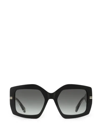 Marc Jacobs Square-frame Gradient Sunglasses In Black