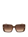 Marc Jacobs Square-frame Sunglasses In Brown