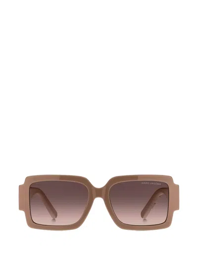 Marc Jacobs Square-frame Sunglasses In Brown
